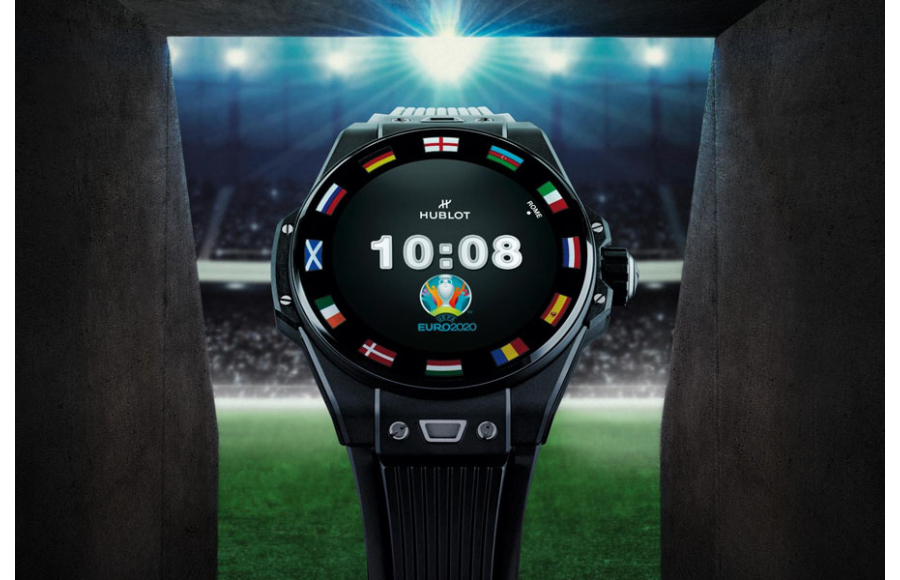 Chính thức lộ diện đồng hồ Smartwatch Hublot Big Bang E phiên bản Euro 2021