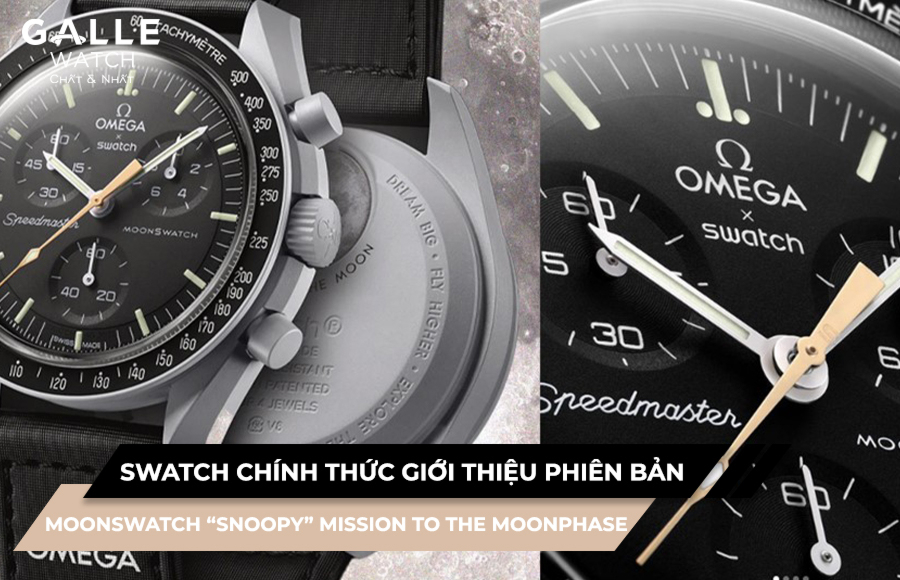 Swatch chính thức giới thiệu phiên bản MoonSwatch “Snoopy” Mission to the Moonphase