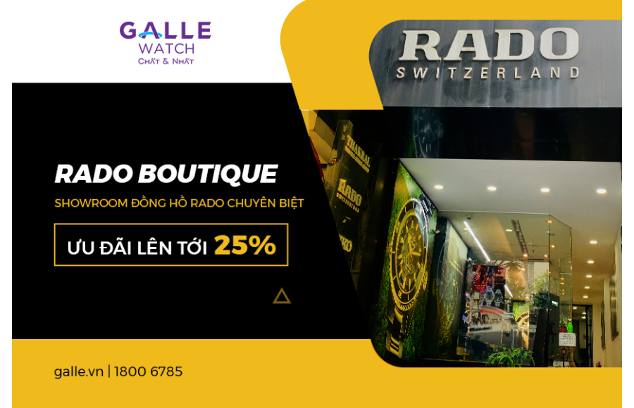 Rado Boutique - Showroom đồng hồ Rado chuyên biệt duy nhất tại Tp. Hồ Chí Minh