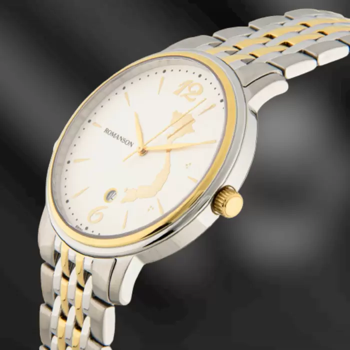 Đồng hồ nam dây kim loại đẹp Romanson Special Edition 2015 TM4259SMCWH