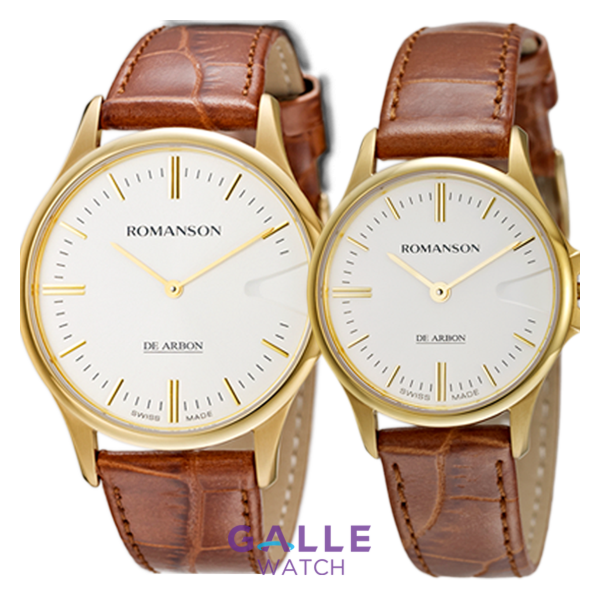 Đồng hồ đôi Romanson CL5A11MGWH + CL5A11LGWH