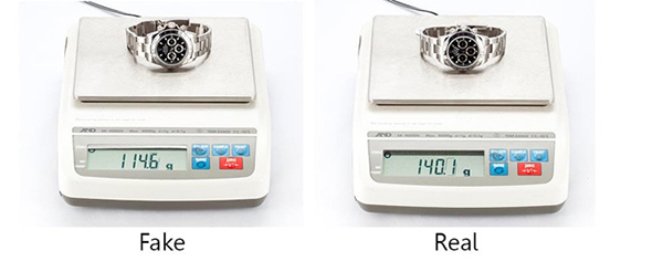 Xem xét trọng lượng của đồng hồ rolex