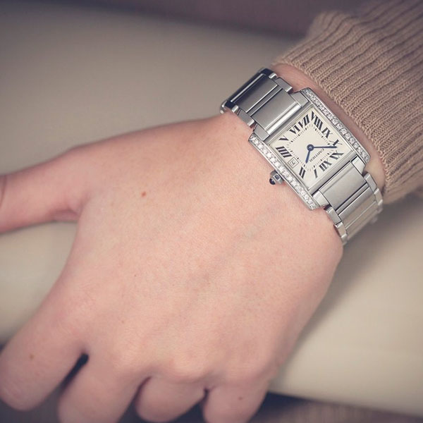 Đồng hồ nữ đắt nhất thế giới Cartier Tank Francaise