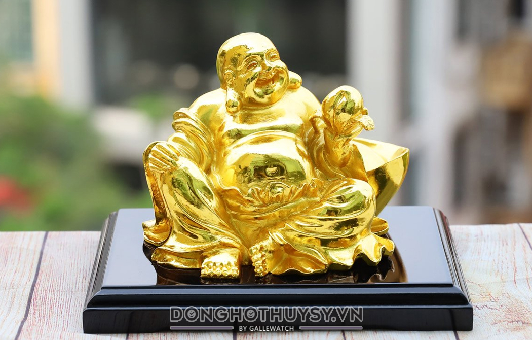  Tượng thần tài, tượng Phật Di Lặc bằng vàng để bàn
