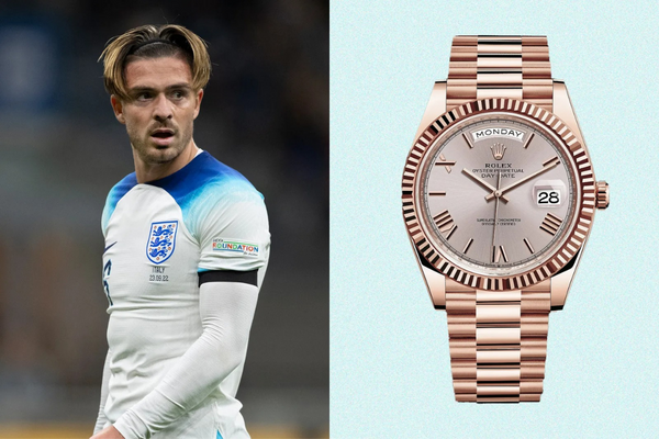 Hạng 4: Jack Grealish – Everose gold Rolex Day-Date 40